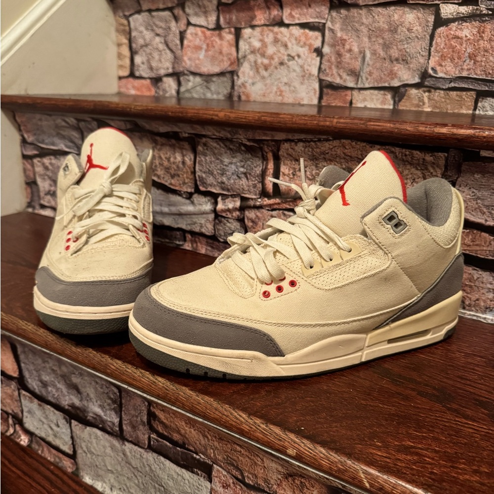 Jordan 3 Muslin cloth sneakers men size 11